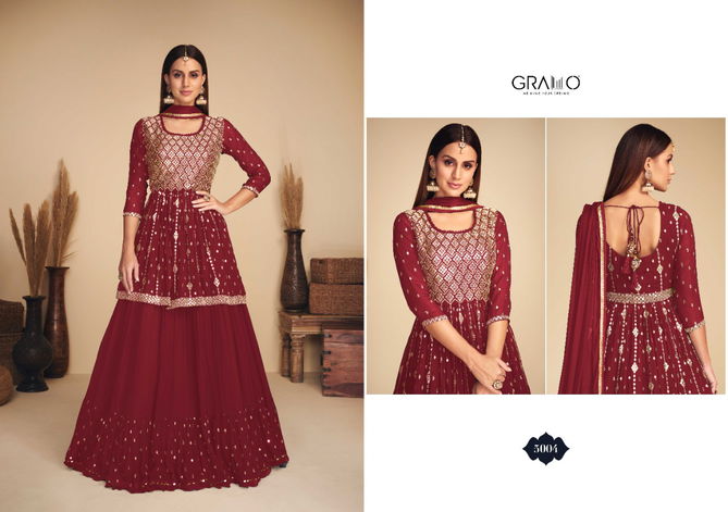 Nurza 1 Heavy Fancy Festive Wear georgette Designer Salwar Suit Collection